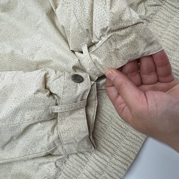 Columbia Coat Women Large Seasalt Cream PEAK DRIFTER II Bomber Hood OMNI-Shield - Picture 8 of 8